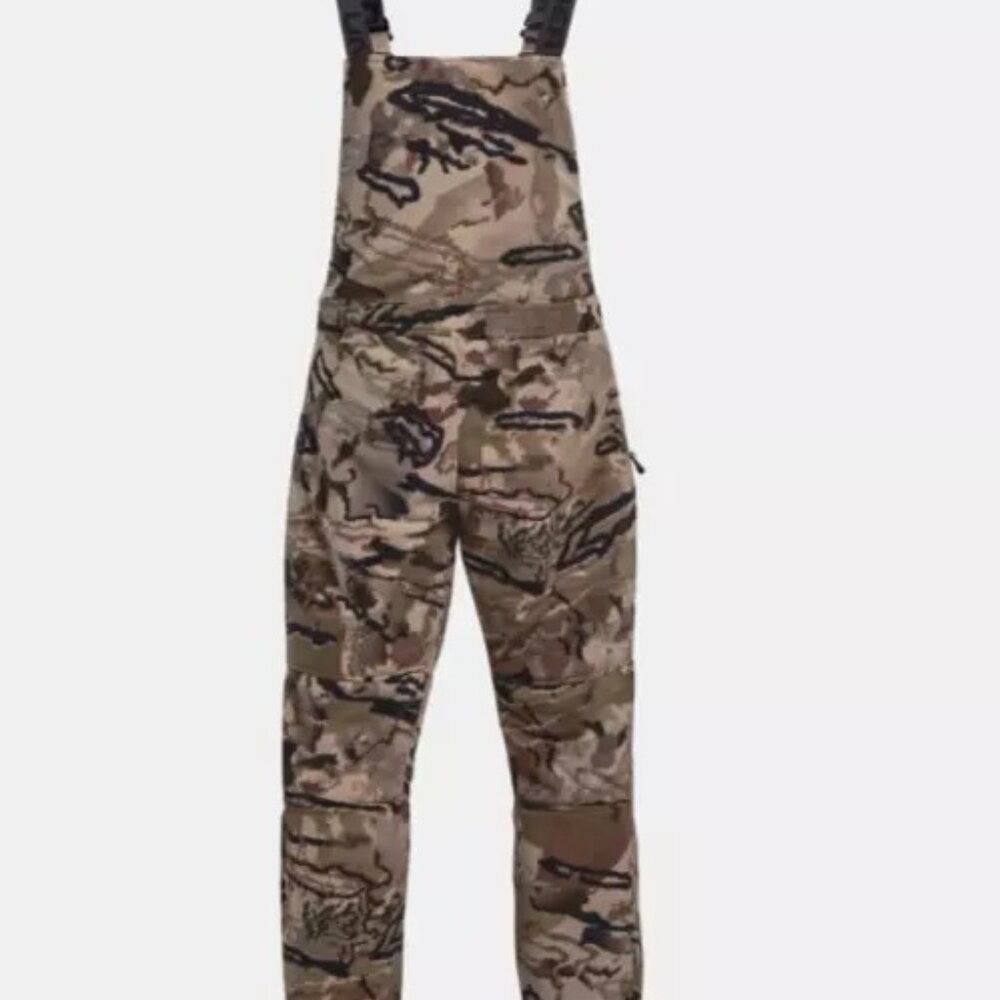 Men Under Armour Barren Camo Rut Bibs Windproof Microfleece Bib 1365614 … - Picture 5 of 15